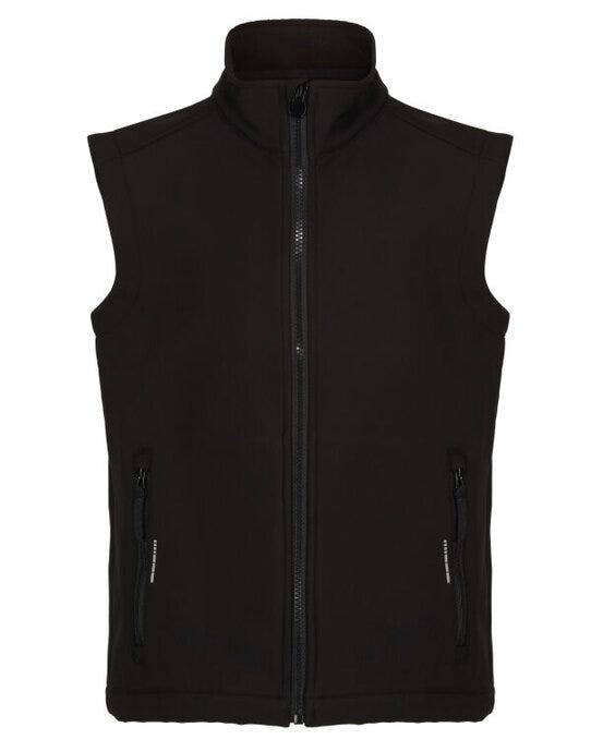 Regatta Ablaze SShell Bodywarmer - Black/Black - 11-12