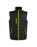 Regatta Mens Navigate Thermal Bodywarmer - Black/Lime - M