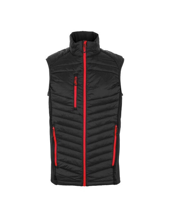 Regatta Men's Navigate Hybrid Bodywarmer - Black/Classic Red - 2XL