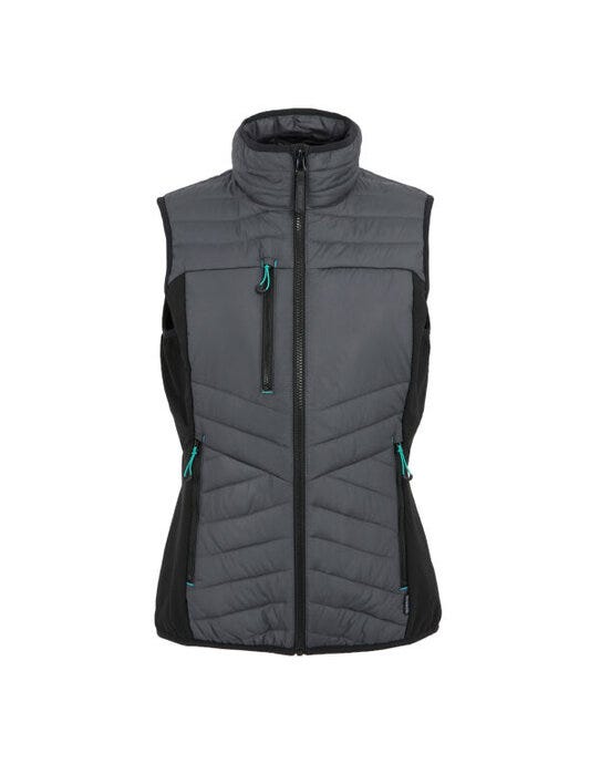 Regatta Ladies Ada Hybrid Bodywarmer - Seal Grey/Black - 10