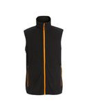 Regatta Navigate Fleece Bodywarmer - Black Orange Pop - 2XL