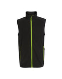 Regatta Navigate Fleece Bodywarmer - Black/Lime - 2XL