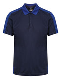 Regatta Mens Contrast Wicking Polo - Navy/ New Royal - S