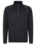 Regatta Core Stretch Half Zip Midlayer - Black - XL
