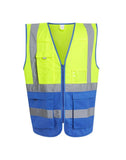 Regatta Pro Hi Vis Executive Vest - Hi Vis Yellow/Royal Blue - M