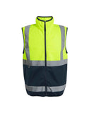 Regatta Hi Vis Pro Full Zip Gilet - Hi-Vis Yellow/Navy - XL