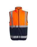 Regatta Hi Vis Pro Full Zip Gilet - Hi Vis Orange/Navy - 2XL