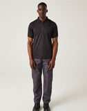 Regatta Navigate Short Sleeve Polo - Black/Seal - S