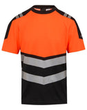 Regatta Hi-Vis X-Pro T-Shirt - Black/Hi-Vis Orange - M