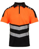 Regatta Hi-Vis X-Pro Polo - Black/Hi-Vis Orange - 4XL