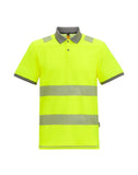Regatta Hi-Vis Pro Comfort Polycot Polo - Black/Hi-Vis Yellow - 4XL