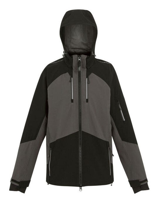 Regatta 4TEX Stretch Waterproof Shell - Slate Grey/Black - 2XL