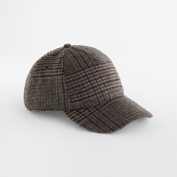 Beechfield Wool Blend Check Cap B625