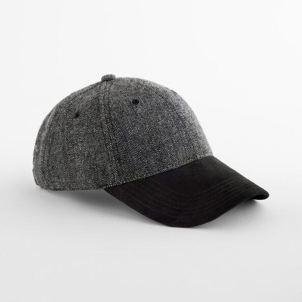 Beechfield Suede Peak Herringbone Cap B627