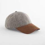 Beechfield Suede Peak Herringbone Cap B627