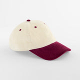 Beechfield Contrast Peak Corduroy Cap B690