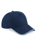 Beechfield Authentic 5 Panel Cap - Piped Peak B25C