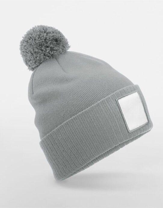 Beechfield Appliqué Patch Pom Beanie B338R