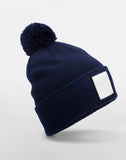 Beechfield Appliqué Patch Pom Beanie B338R