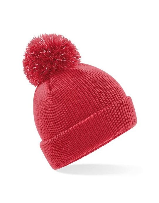 Beechfield Junior Reflective Bobble Beanie B406B