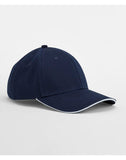 Beechfield EarthAware® Classic Organic Cotton 6 Panel Cap - Sandwich Peak B820C