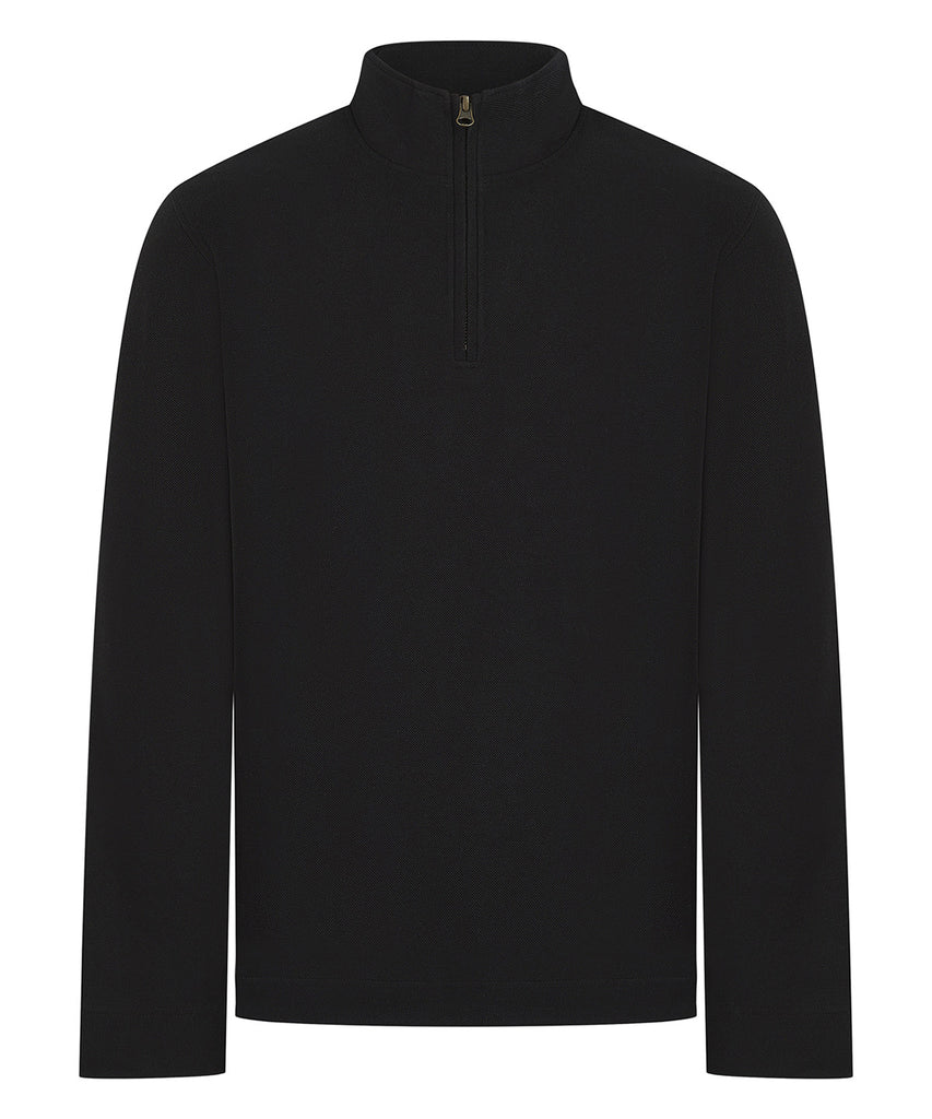 Premium piqué 1/4-zip top