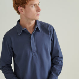 Pullover drill shirt
