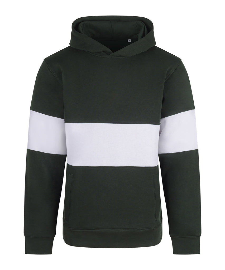 Heavyweight panelled hoodie