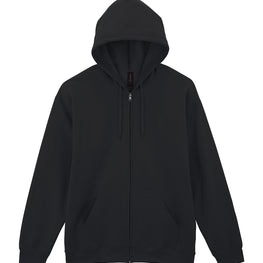 Softstyle™ midweight fleece adult full-zip hooded sweatshirt