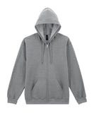 Softstyle™ midweight fleece adult full-zip hooded sweatshirt