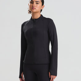 Women’s recycled tech-zip jacket