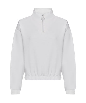 Women's cropped ¼-zip sweat