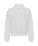 Women's cropped ¼-zip sweat