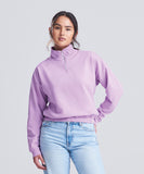 Women's cropped ¼-zip sweat