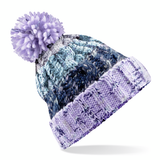 Beechfield Corkscrew Pom Pom Beanie - Adult - Unisex - One Size