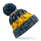 Beechfield Corkscrew Pom Pom Beanie - Adult - Unisex - One Size