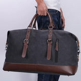 ODT UK 16oz Washed Canvas Vintage Look 24L Weekender Bag, Carry Bag, Overnight Bag