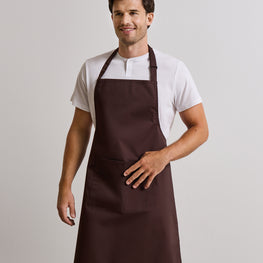 Colours bib apron with pocket