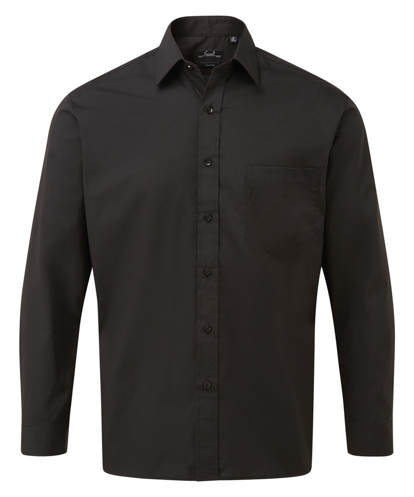 Long sleeve poplin shirt