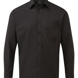 Long sleeve poplin shirt