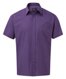 Short sleeve poplin shirt