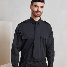 Long sleeve pilot shirt