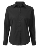 Women's poplin long sleeve blouse