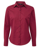 Women's poplin long sleeve blouse