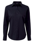 Women's poplin long sleeve blouse