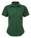 Women's short sleeve poplin blouse