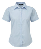 Women's short sleeve poplin blouse