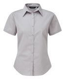 Women's short sleeve poplin blouse
