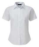 Women's short sleeve poplin blouse