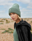 Beechfield Deep Cuffed Tonal Patch Beanie B336R - Black - One Size